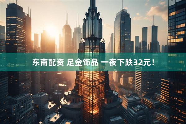 东南配资 足金饰品 一夜下跌32元！