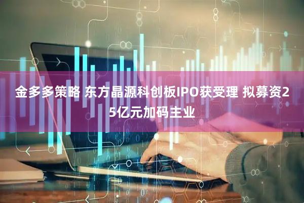 金多多策略 东方晶源科创板IPO获受理 拟募资25亿元加码主业